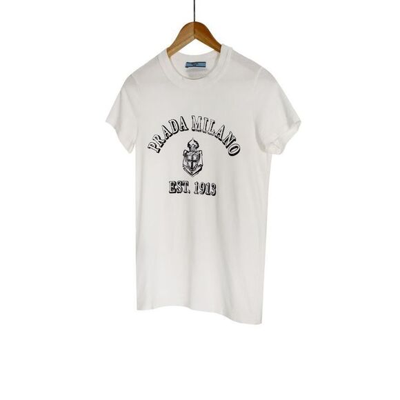 Women’s La Prima Printed Jersey T-shirt White